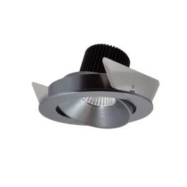 Nora Lighting 4" Iolite LED Downlight - Round Adjustable Cone - 1000 Lumens - 2700K - Natural Metal