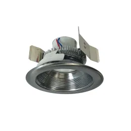 Nora Lighting 5" Cobalt Click Round LED Retrofit Downlight - Baffle - Dim to Warm - Natural Metal - 750 Lumens - 120V