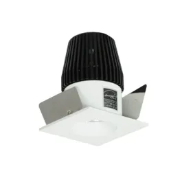 Nora Lighting 1" Iolite LED Downlight - Square Reflector w/ Round Aperture - Comfort Dim - Matte Powder White