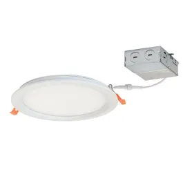 Nora Lighting 8" 20W Round FLIN Thin Regressed LED Downlight - 3500K - 1,900 Lumens - 120V