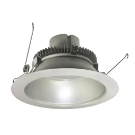 Nora Lighting 6" 12W Cobalt Round LED Retrofit Downlight - 3500K - 1,000 Lumens - 120V - White Trim / Silver Reflector