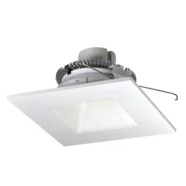 Nora Lighting 6" 12W Cobalt Square LED Retrofit Downlight - 2700K - 1,000 Lumens - 120V - White / Square Reflector