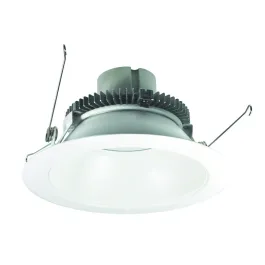 Nora Lighting 6" 12W Cobalt Round LED Retrofit Downlight - 2700K - 1,000 Lumens - 120V - Matte Powder White