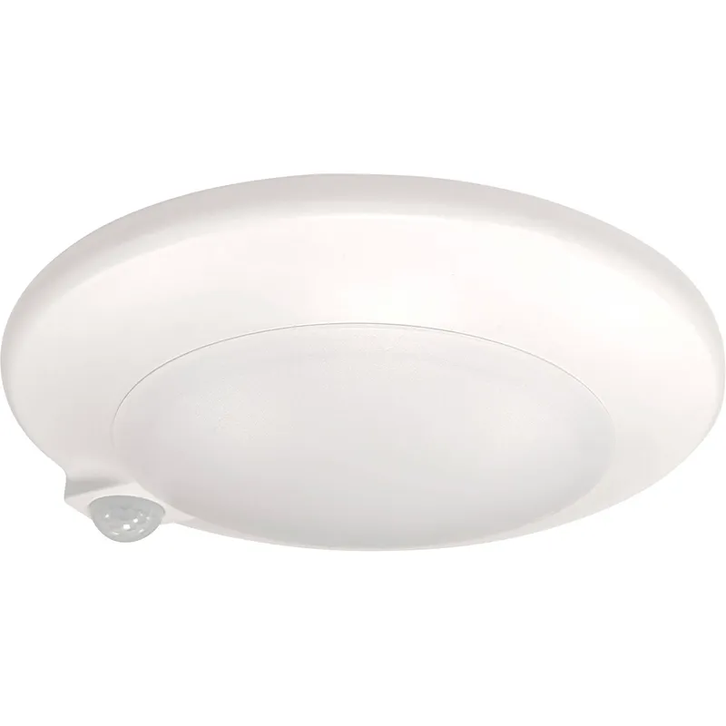 Opal 1 Light 8 inch White Surface Mount Ceiling Light in 4000K, 7-inch Aperture, PIR Motion Sensor