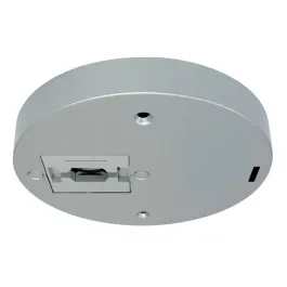 Nora Lighting Round Monopoint for Aiden Track Head - Silver