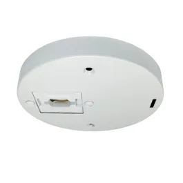 Nora Lighting Round Monopoint for Aiden Track Head - White