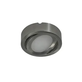 Nora Lighting 3.5W 3" Adjustable Josh LED Puck Light - 3500K - 300 Lumens - 12V - Brushed Nickel