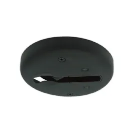 Nora Lighting Round Monopoint for Double Locking Track Lighting Fixtures - Black