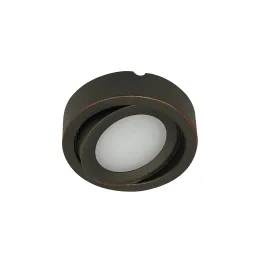 Nora Lighting 3.5W 3" Adjustable Josh LED Puck Light - 3000K - 300 Lumens - 12V - Bronze