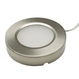 Nora Lighting 4.5W Josh LED Puck - 3500K - 270-310 Lumens - Brushed Nickel 12V