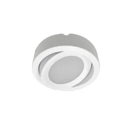 Nora Lighting 3.5W 3" Adjustable Josh LED Puck Light - 3000K - 300 Lumens - 12V - White