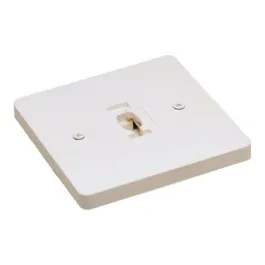 Nora Lighting Square Monopoint for Line Voltage Track Lighting Fixtures - White