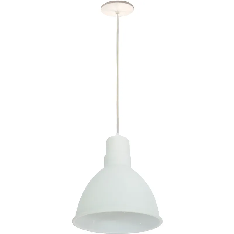 RLM Shade 1 Light 9 inch White Pendant Ceiling Light