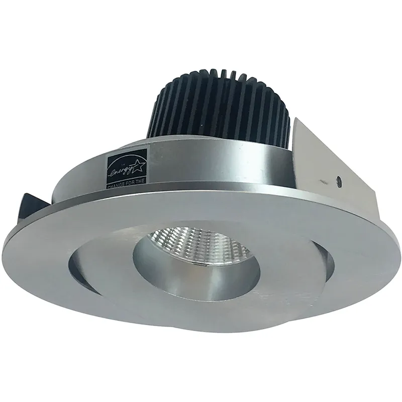 Iolite Natural Metal Recessed Light in 800, Comfort Dim, Round Surface Gimbal