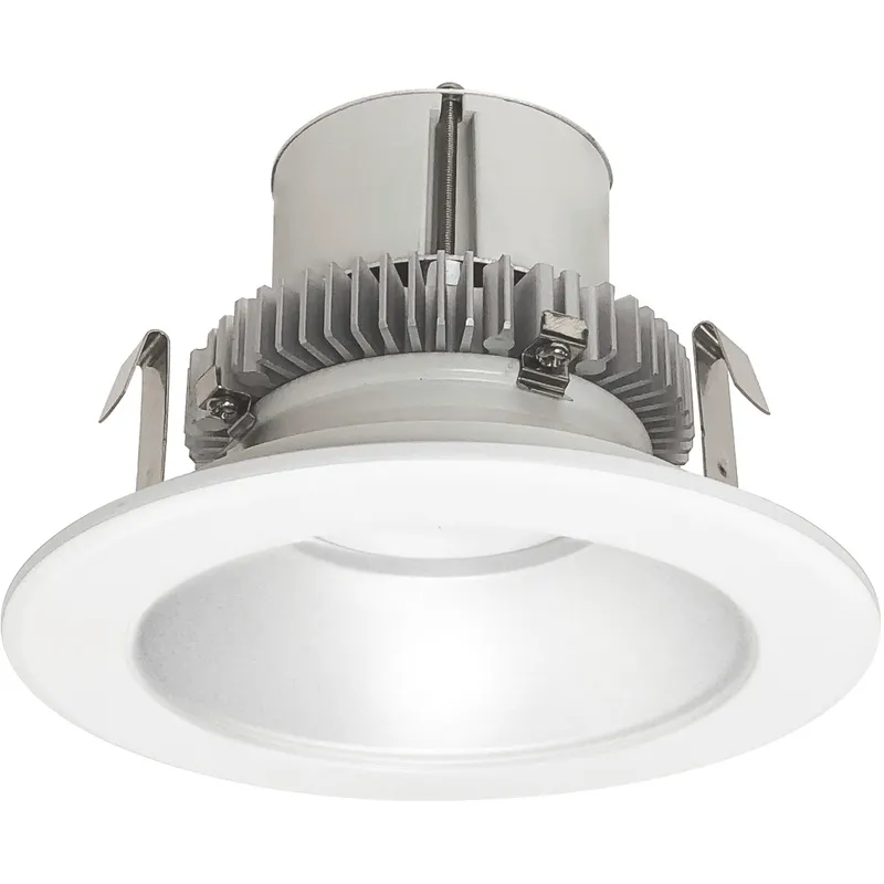 Cobalt Click Haze / Matte Powder White Recessed in 3500K, 1000, Remote Emergency (requires Nora EM housing), Dimming: 120-277V Phase (Triac/ELV) or 0-10V, Requires Nora 6WEM Housing