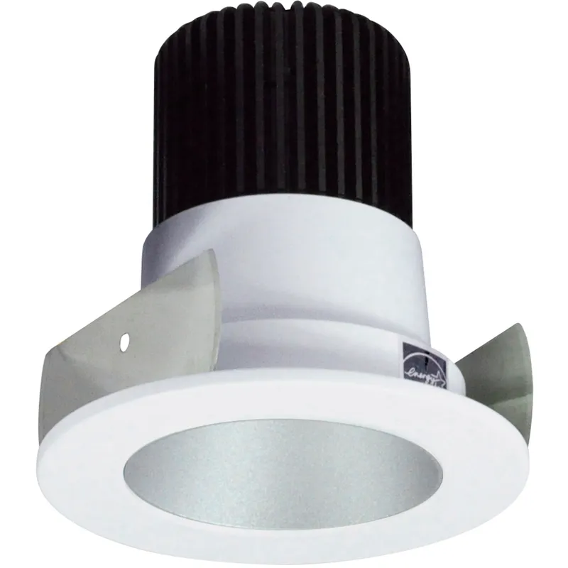 Iolite Haze with Matte Powder White Recessed Light in 4000K, 1000, Haze / Matte Powder White, Round Deep Cone Reflector
