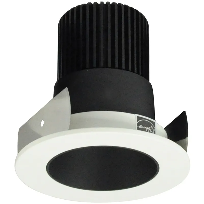 Iolite Black with White Recessed Light in 2700K, Black / White, 850