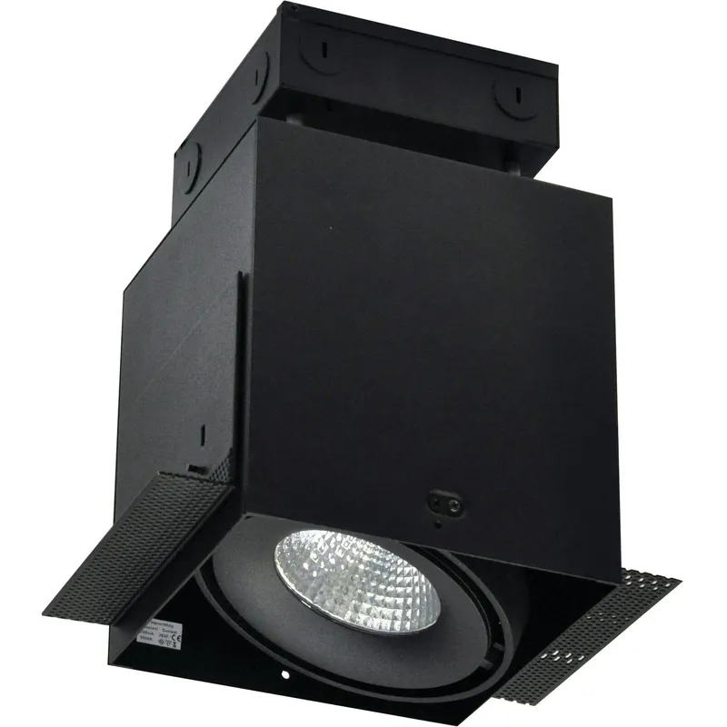 MLS Black Recessed Trimless Housing