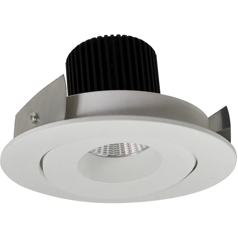 Iolite Black with Black Recessed Light in 4000K, 2500, Round Surface Gimbal