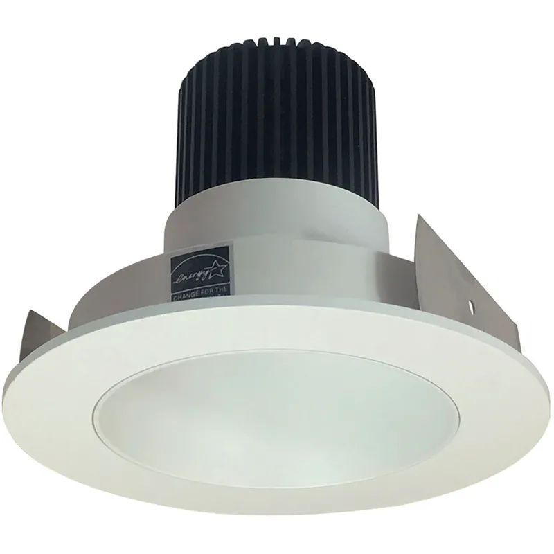 Iolite White with White Recessed Light in 800, Comfort Dim, Round Deep Cone Reflector