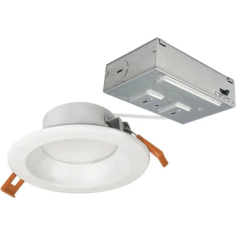 Theia Matte Powder White Recessed Downlight, Selectable CCT