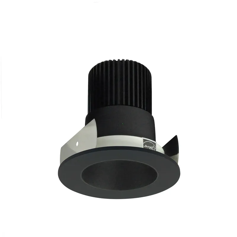 Iolite Black with Black Recessed Light in 3000K, 1000, Round Deep Cone Reflector