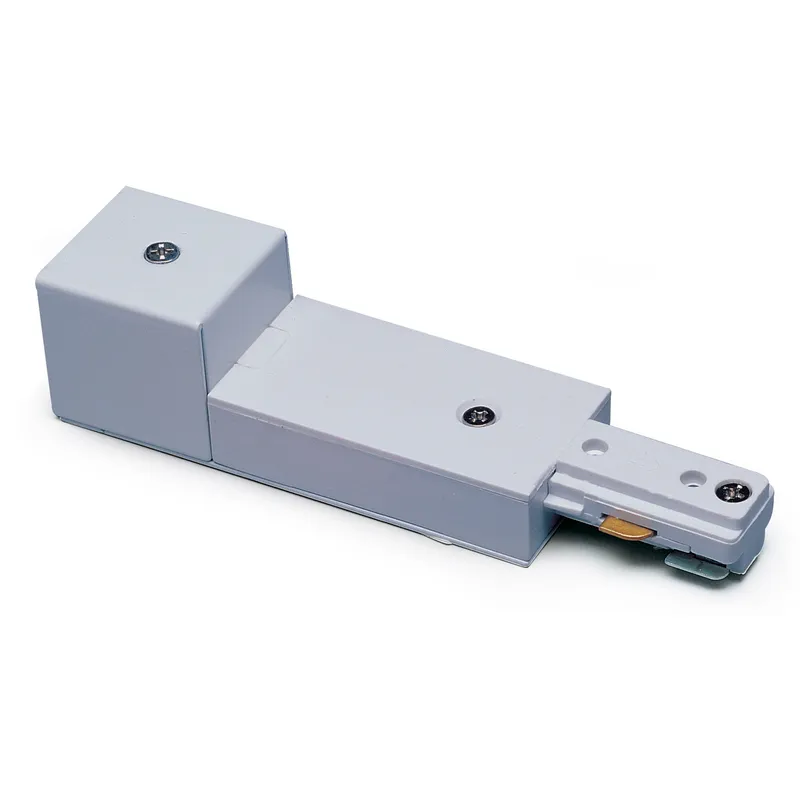 2-circuit 1 Light Silver Live End Conduit Feed Ceiling Light