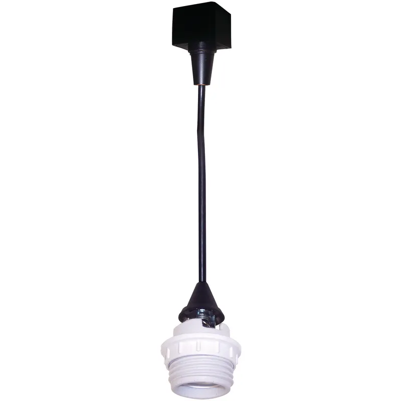 Signature 1 Light 120V Black Track Mount Pendant Ceiling Light, H-Style