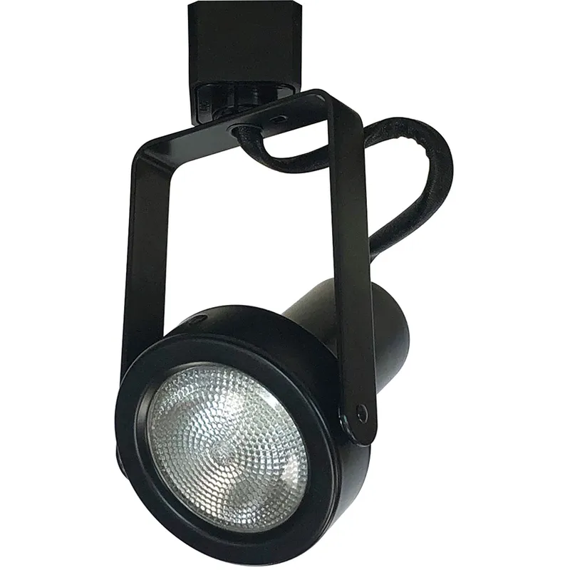 GIMBAL 1 Light Black Track Head Ceiling Light in H-Style