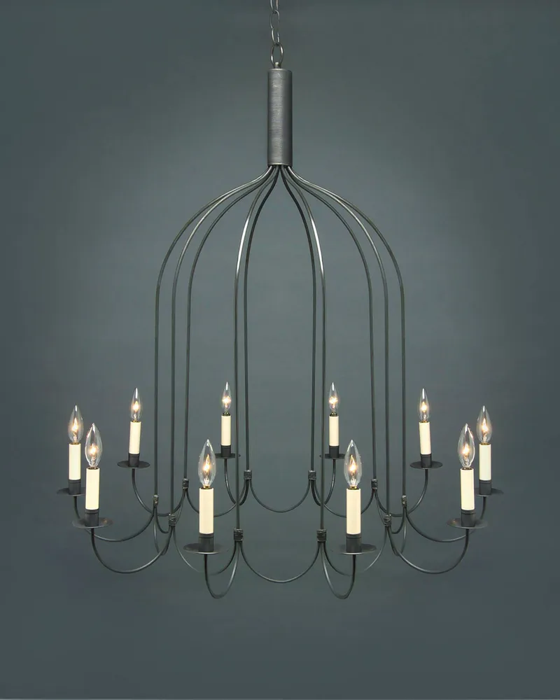 Hunter 1 Light 36 inch Antique Brass Chandelier Ceiling Light