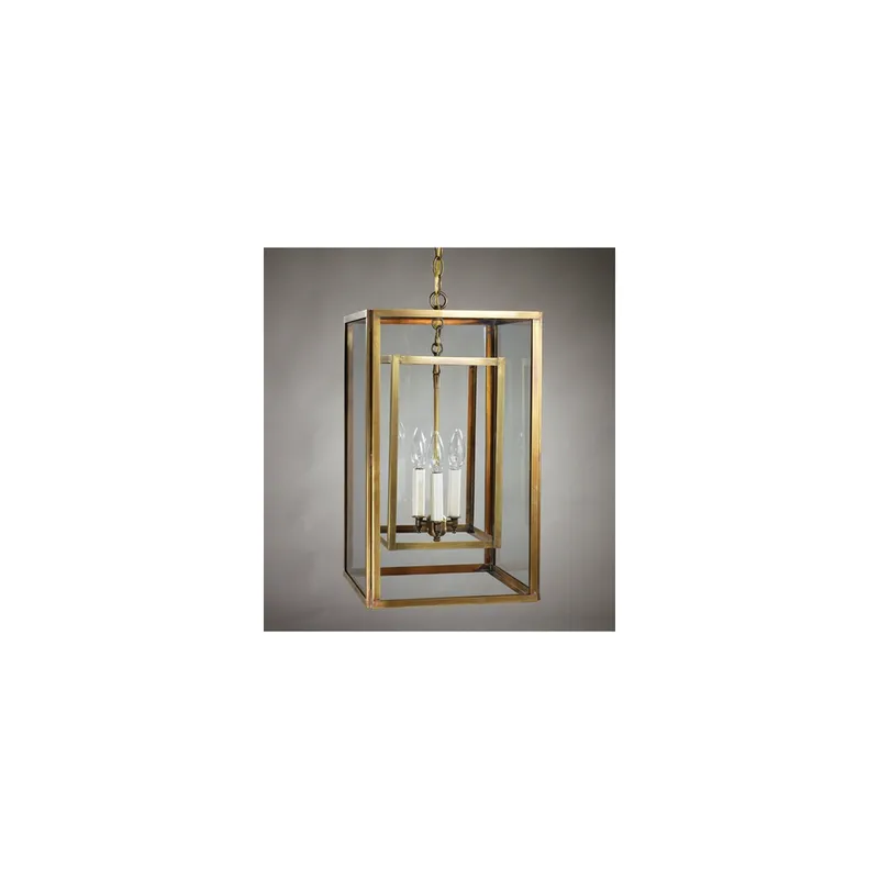 Foyer 3 Light 12 inch Dark Antique Brass Pendant Ceiling Light in Clear Seedy Glass