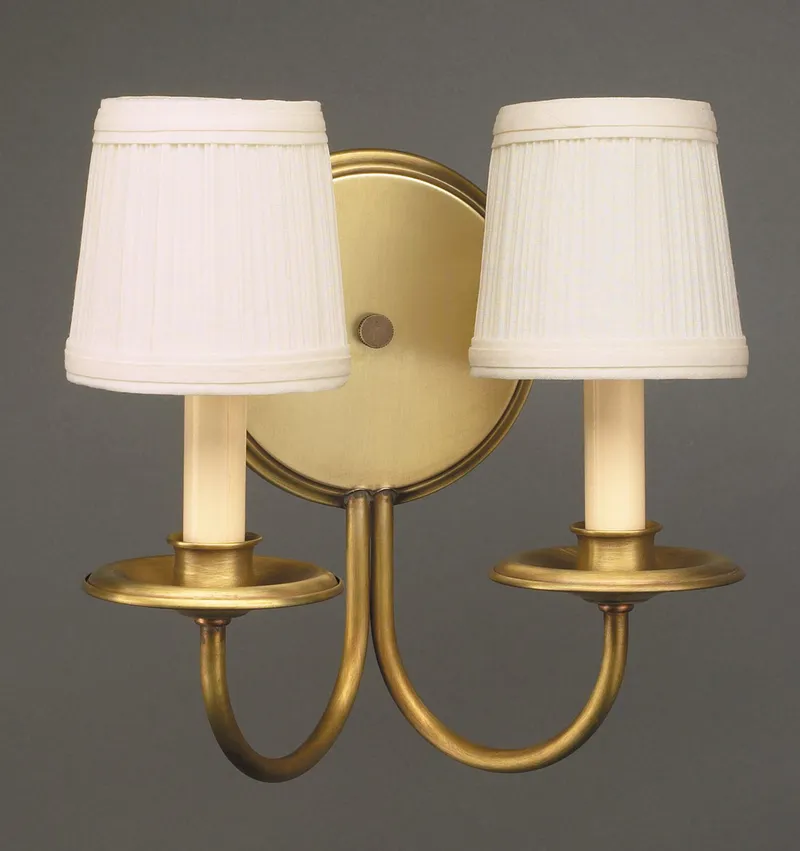 Hunter 2 Light 12 inch Dark Antique Brass Wall Sconce Wall Light