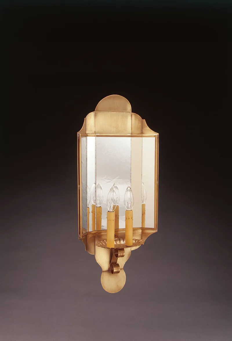Hunter 2 Light 9.75 inch Dark Antique Brass Wall Sconce Wall Light in Plain Mirror