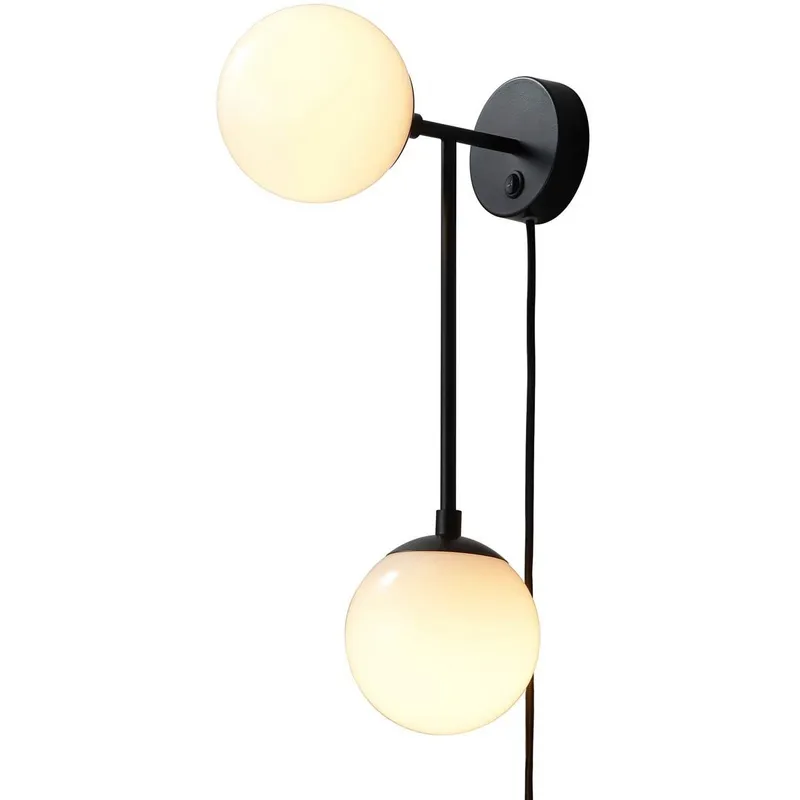 Duo LED 6 inch Matte Black Sconce Wall Light