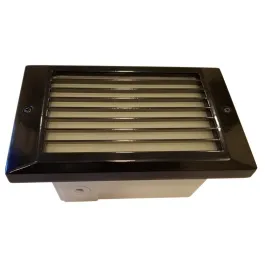 NSL 5W LED Step Star Step Light - Louver Cover - 3000K - 468 Lumens - 120V - Black