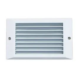 NSL 5W LED Step Star Step Light - Louver Cover - 3000K - 468 Lumens - 120V - White