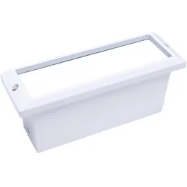 NSL 5W LED Brick Star Step Light - Prism Cover - 3000K - 468 Lumens - 120V - White