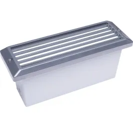 NSL 5W LED Brick Star Step Light - Louver Cover - 3000K - 468 Lumens - 120V - Stainless Steel