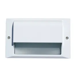 NSL 5W LED Step Star Step Light - Scoop Cover - 3000K - 468 Lumens - 120V - White