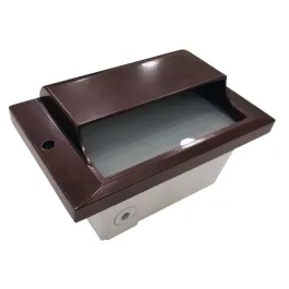 NSL 5W LED Step Star Step Light - Scoop Cover - 3000K - 468 Lumens - 120V - Bronze