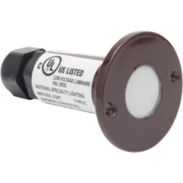 NSL LED Minidisc Light - 5400K - Bronze Finish - 12V