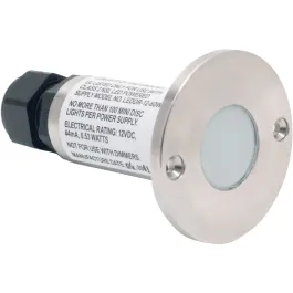 NSL LED Minidisc Light - 2900K - Stainless Steel Finish - 12V