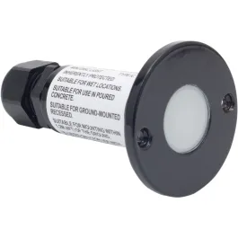 NSL LED Minidisc Light - Amber LED - Black Finish - 12V