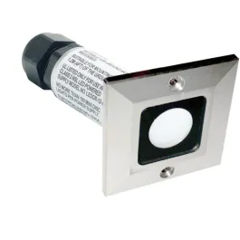 NSL LED Square Minidisc Light - 2900K - Stainless Steel - 12V
