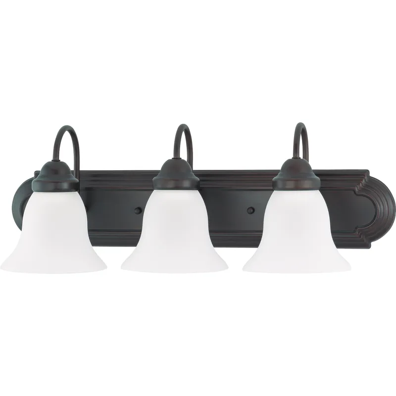 Brentwood 3 Light 24 inch Mahogany Bronze Vanity Light Wall Light