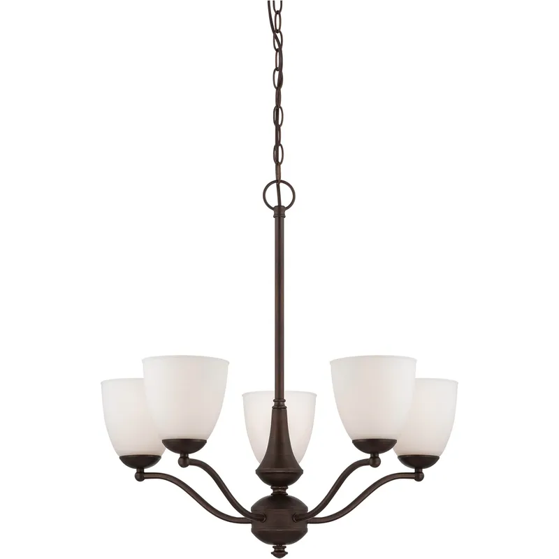 Patton 5 Light 25 inch Prairie Bronze Chandelier Ceiling Light