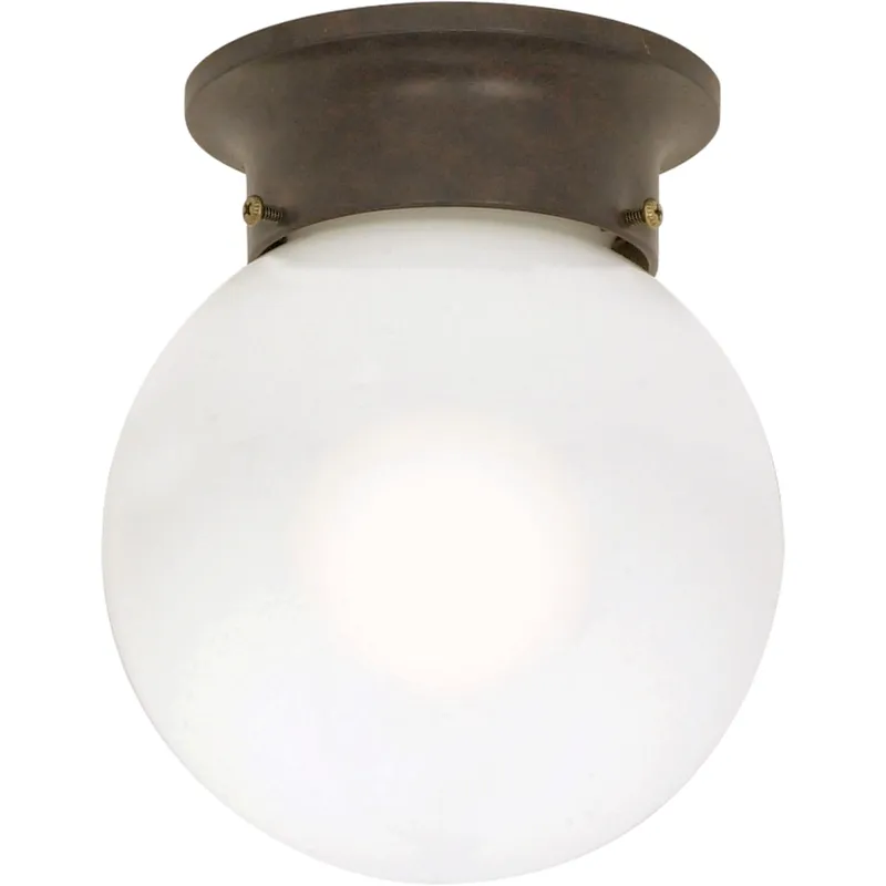 Brentwood 1 Light 6 inch Old Bronze Flush Mount Ceiling Light