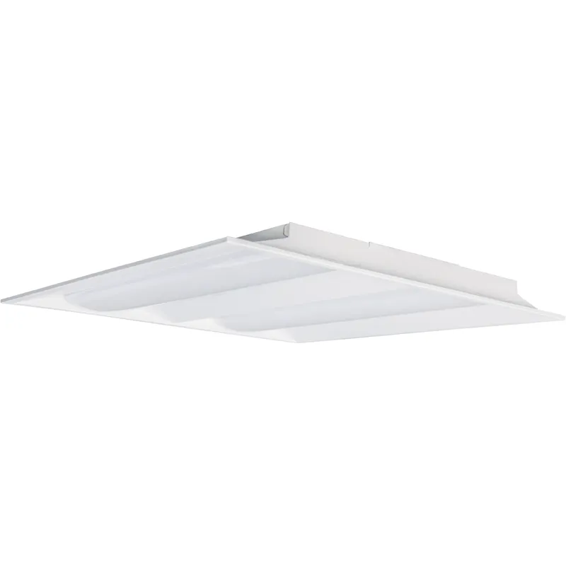 Brentwood LED 24 inch White Troffer Ceiling Light, Double Basket