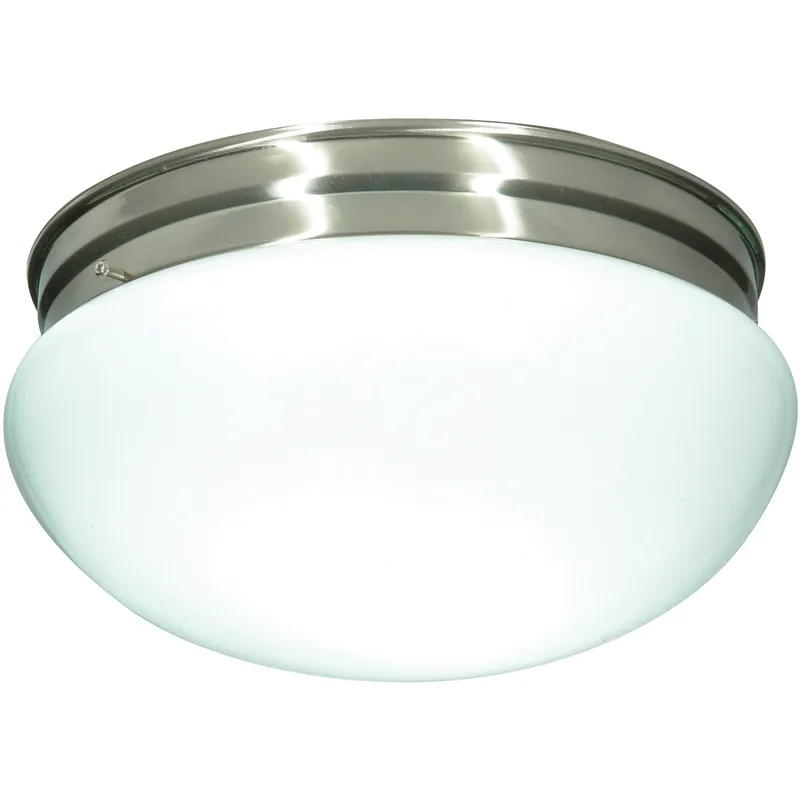 Brentwood 2 Light 12 inch Brushed Nickel Flush Mount Ceiling Light