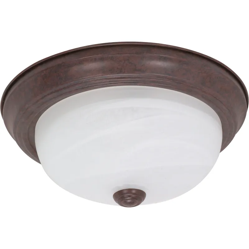 Brentwood 2 Light 11 inch Old Bronze Flush Mount Ceiling Light